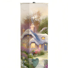 Load image into Gallery viewer, The Bradford Exchange Country Cottage Floor Lamp Serene Nature Art Lamp Expertly Reproduced Kinkade Artwork on All Sides Wood-Tone Base and Wrinkle-Resistant Fabric Shade Hands-Free Floor Switch Includes 2 FREE Energy-Saving Light Bulbs by Thomas Kinkade - RCE Global Solutions
