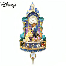 Load image into Gallery viewer, The Bradford Exchange Disney Beauty and The Beast Happily Ever After Illuminated Hand-Sculpted Wall Clock - RCE Global Solutions
