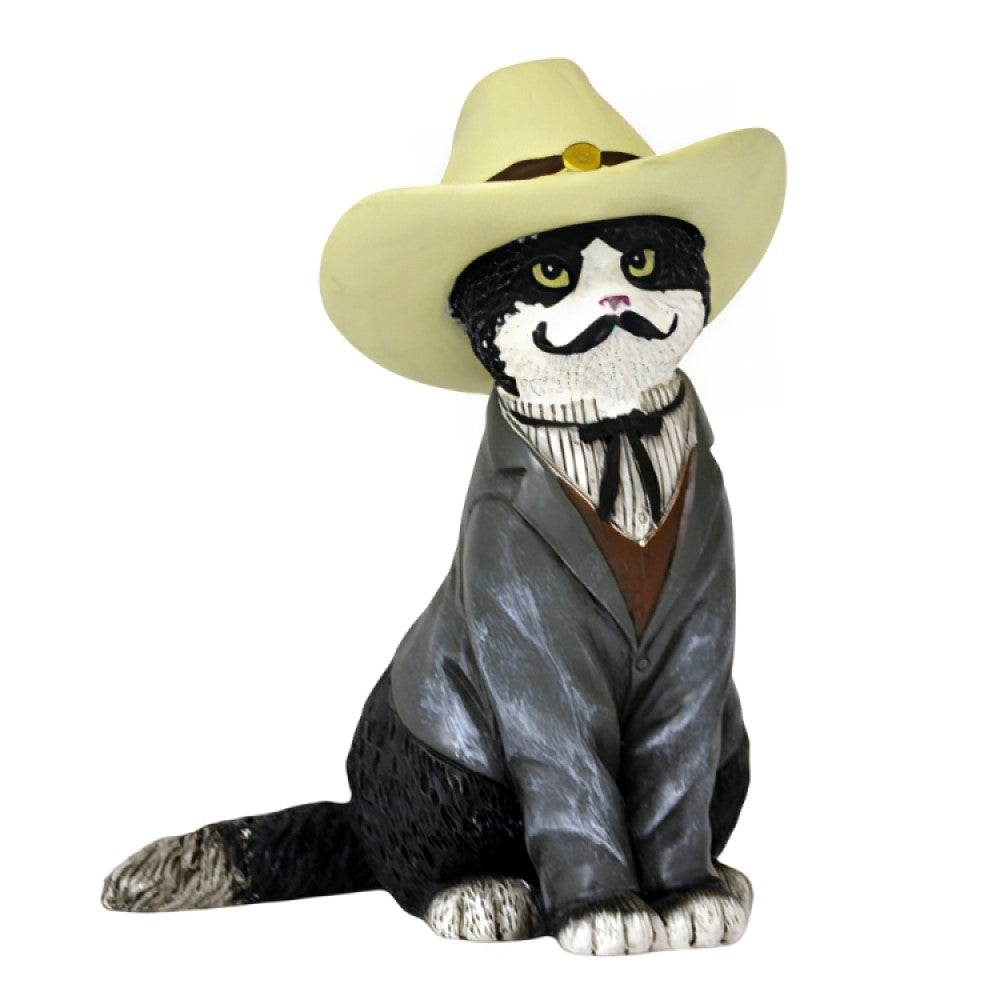 The Hamilton Collection Sticky Paws McGraw from Spurs 'N Fur Kitty Cowboys Figurine Collection Issue #8 Kitten Figurine 5.25-inches