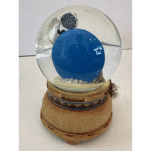 Load image into Gallery viewer, The Bradford Exchange Mystical Dreams Illuminated Musical Glitter Globe Collection Issue #5 "Nocturnal Guardian" Wolf Maiden Snow Globe Handcrafted Decor with LED Lights by Robin Koni 5-Inches
