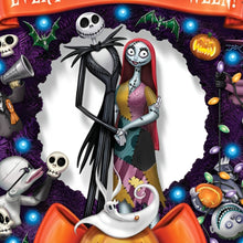 Load image into Gallery viewer, The Hamilton Collection Disney Tim Burton’s The Nightmare Before Christmas Halloween Wreath Illuminated Sculpture 18-inches - RCE Global Solutions
