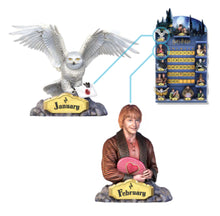 Load image into Gallery viewer, The Bradford Exchange Harry Potter Perpetual Calendar Collection Issue #1:January and February Handcrafted Incredibly Detailed Sculpture 25-inches
