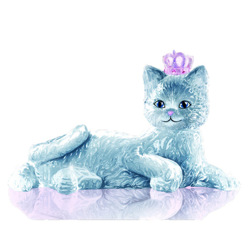The Bradford Exchange Sophisticats Crystal Cat Figurine Collection Issue #4 Lil Princess Three-Dimensional Genuine Crystal Figurine with Graceful Swirls & Lifelike Expressive Poses 4.5-Inches - RCE Global Solutions