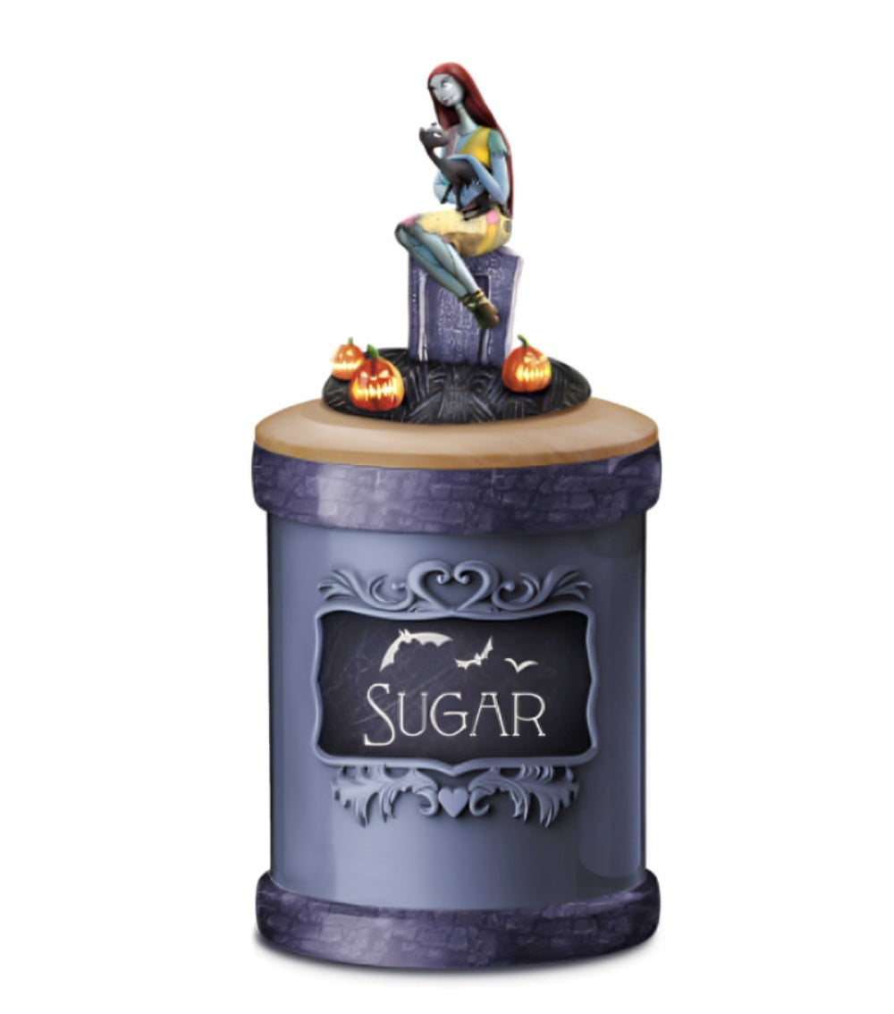 The Bradford Exchange Disney Tim Burton's The Nightmare Before Christmas Canister Collection Issue #3: Sally Hand-painted Handcrafted with Spooky Embellishments 11-inches