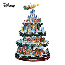 Load image into Gallery viewer, The Bradford Exchange Wonderful World Of Disney Ultimate 75 Character Tabletop Christmas Tree Decoration Mickey Cinderella Pooh and More 10 Scenes 20 Led Lights 4 Tiers of Movement and Music 16-Inches - RCE Global Solutions
