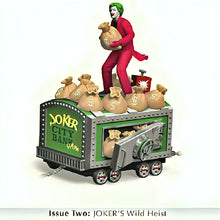 Load image into Gallery viewer, The Hamilton Collection BATMAN&#39;S BAT-TRAIN Heist Issue #2 JOKER&#39;S Wild Heist Hand-Painted Figurine with Bat-Signal Graphics and High-Gloss Finish Classic TV Series Collectible 4.88-inches
