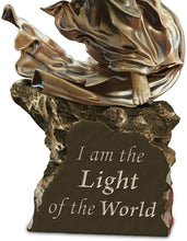 Load image into Gallery viewer, The Bradford Exchange Light of The World Religious Illuminated Cold-Cast Bronze Jesus Sculpture 11&quot;-Inches
