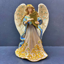 Load image into Gallery viewer, The Bradford Exchange Jeweled Nativity Figurine Collection Issue #6 Heavenly Angel Handcrafted Figurine with Over 100 Swarovski Crystals by Peter Carl Faberge Christmas Decorations 7.5-inches - RCE Global Solutions
