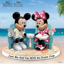 Load image into Gallery viewer, The Hamilton Collection Disney Just Me And You With An Ocean View Figurine Romantic Beach-Inspired Collectible Featuring Mickey and Minnie Mouse Handcrafted in Artist&#39;s Resin 5-inches - RCE Global Solutions
