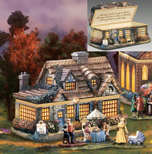 Load image into Gallery viewer, The Bradford Exchange Heartfelt Homes Limoges Collection Issue #2: Lamplight Tea Room Hand-Painted Heirloom Porcelain Collectible with 22K Gold-Style Hinge and Clasp by Thomas Kinkade 2.5-inches
