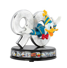 Load image into Gallery viewer, The Hamilton Collection Disney Donald Duck 90th Anniversary Rotating Sculpture Limited Edition 360-Degree Figure with Glitter Detailing 6.5-Inches
