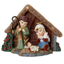 Load image into Gallery viewer, The Bradford Exchange A Child Is Born Hand-Painted Nativity Scene Sculpture Christmas Decorations by Thomas Kinkade 4-Inches - RCE Global Solutions
