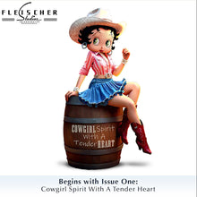 Load image into Gallery viewer, The Hamilton Collection Betty Boop Country Style Figurine Collection Issue #1 Cowgirl Spirit with a Tender Heart Hand-Painted Resin Figurine 5-Inches
