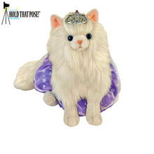 Load image into Gallery viewer, The Ashton-Drake Galleries Fabulous Feline Kitten Hold That Pose! Plush Cat with Crown Lavender Skirt and Dazzling Duchess Outfit 10-Inches
