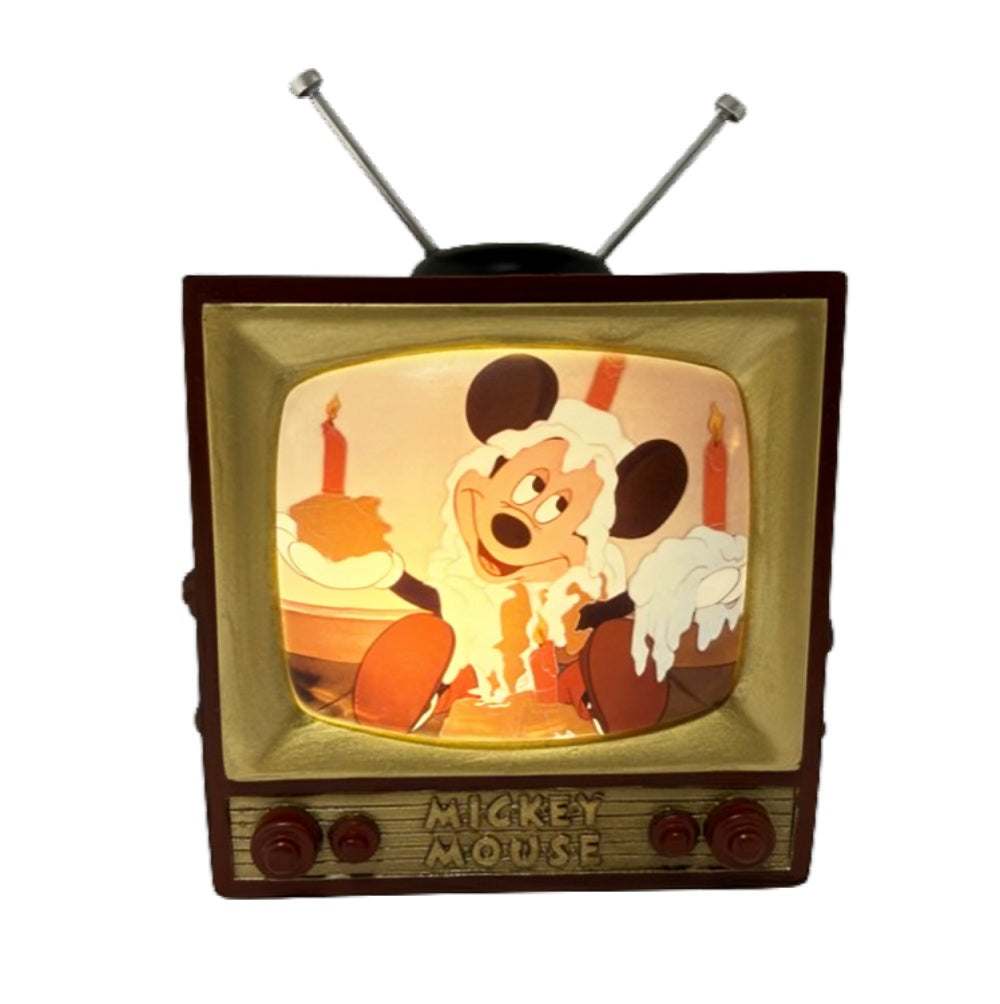 The Bradford Exchange Disney Mickey Mouse Retro Sculpture Collection Issue #2: 1928 Original Retro M-I-C-K-E-Y TV Handcrafted Vintage-Inspired Radio with Lights and Disney Music 6-Inches