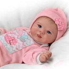 Load image into Gallery viewer, The Ashton-Drake Galleries Little Squirt with Hand-Rooted Hair So Truly Real® Lifelike &amp; Realistic Weighted Newborn Baby Doll 17-Inches
