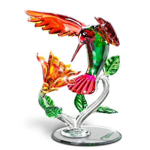 The Bradford Exchange Shimmering Beauty Garden Treasures of Sparkling Elegance Collection Issue #2 Crystal Hummingbird Figurine 6-inches - RCE Global Solutions