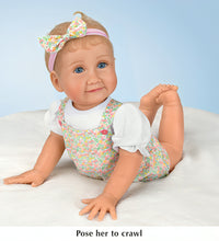 Load image into Gallery viewer, The Ashton-Drake Galleries Sugar and Spice Baby Doll So Truly Real® Lifelike Doll with Hand-Rooted Hair, RealTouch® Vinyl &amp; Custom Outfit – Exclusive Collectible by Sherry Miller 21-Inches
