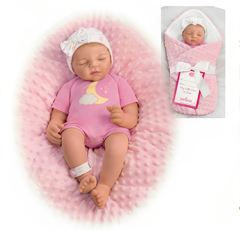 The Ashton-Drake Galleries My Little Dreamer Lifelike Newborn Girl A Reborn Masterpiece with RealTouch® Vinyl for Realism Handcrafted Details & Custom Ensemble Collectible Doll by Sandy Faber 18-inches - RCE Global Solutions