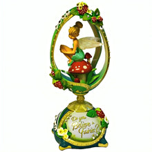 Load image into Gallery viewer, The Bradford Exchange Tink Do You Believe in Faith Disney Tinker Bell Enchanted Moments Collection Issue #5 Handcrafted Faberge-Style Sculptures with Faux Jewels and Raised-Relief Flowers Figurine 7-inches
