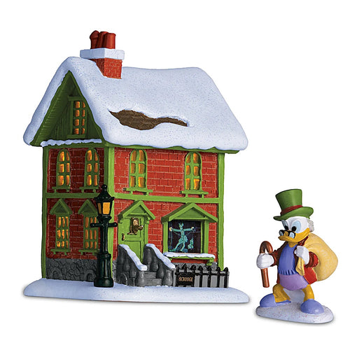 The Bradford Exchange Disney Christmas Carol Village - Scrooge's House & FREE Scrooge McDuck as Ebenezer Scrooge Figurine Issue #3 - RCE Global Solutions