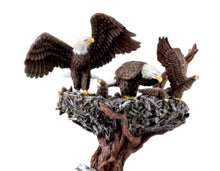 Load image into Gallery viewer, The Bradford Exchange Bald Eagle Sculpture Protectors of the Nest Collection Issue #3: Sovereign Flight Hand-Painted American Eagle Collectible in Artist’s Resin 10-inches
