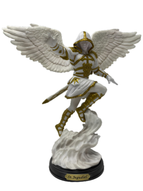 The Bradford Exchange Jegudiel: Praise Of God from Archangels, Holy Protectors Marble Sculpture Collection Issue #7 10-inches