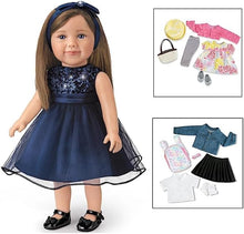 Load image into Gallery viewer, The Ashton-Drake Galleries Lucy&#39;s Big Adventures Child Doll and Accessory Set, 18-inch, with Designer Clothes and Accessories, 20 Pieces (Multi Color) - RCE Global Solutions
