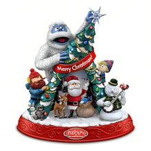 Load image into Gallery viewer, The Hamilton Collection Rudolph the Red-Nosed Reindeer Merry Christmas from Rudolph and Friends Figurine Expertly Crafted Illuminated Christmas Decoration 8-inches - RCE Global Solutions
