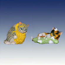 Load image into Gallery viewer, The Hamilton Collection Little Cat-astrophies Collection Issue #4 Set of 2 Adorable Kittens in Miniature Delightful Feline Mischief and Playfulness Cats Figurine 2.75 to 3-inches - RCE Global Solutions
