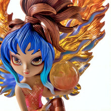 Load image into Gallery viewer, The Hamilton Collection Mystic Guardians of Nature Fairy Figurine Collection Blaze Guardian of Fire with Custom-Carved Crystalline Wings and Handcrafted Elemental Orbs by Jasmine Becket-Griffith 5.5-inches
