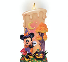 Load image into Gallery viewer, The Bradford Exchange Disney Mickey &amp; Friends Flameless LED Halloween Candles Collection Issue #2 Minnie's Moonlight Spells Handcrafted Decor 7-inches
