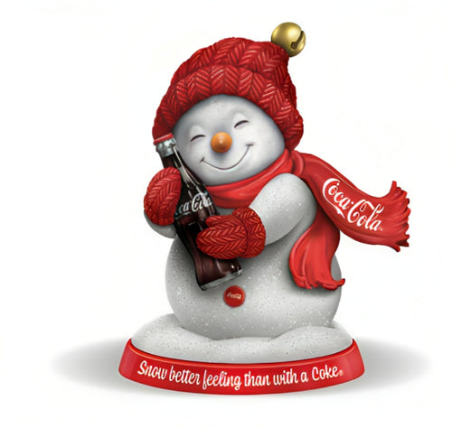 The Hamilton Collection Snow Better Feeling Share A Coke And A Smile Figurine Collection Issue #1 Meticulously Handcrafted Detail Inviting Collectors to Embrace the Enchanting Fusion of Winter Snow and the Timeless Pleasure of Coca-Cola 4.25-inches - RCE Global Solutions