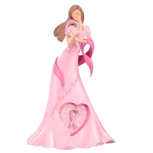 The Hamilton Collection Celebrate the Beauty Within Issue #1 Celebrate the Hope Within Breast Cancer Awareness Figurine 7.5-Inches