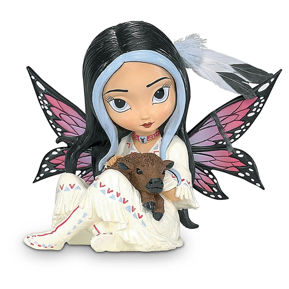 The Hamilton Collection Greenmeadow Spirit of Abundance Fairy And Bison Figurine by Jasmine Becket-Griffith 4-inches - RCE Global Solutions