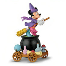 Load image into Gallery viewer, The Bradford Exchange Minnie Mouse Witch from Disney Halloween Tractor Wagon Sculpture Collection Issue #2 Characters in Costume Handcrafted Hand-painted 5-1/2-inches - RCE Global Solutions
