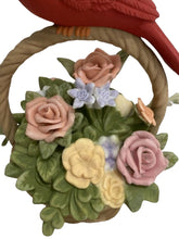 Load image into Gallery viewer, The Hamilton Collection Forever In Our Hearts Cardinal Basket Figurine Handcrafted Porcelain Remembrance Keepsake with Hand-Formed Flowers Symbol of Love and Comfort by Blake Jensen 8.75-inches - RCE Global Solutions
