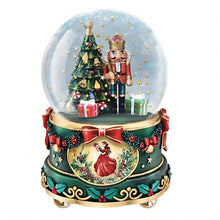 Load image into Gallery viewer, The Bradford Exchange Nutcracker Glitter Globe Collection Issue #1 Musical Christmas Glitter Globe With Art of Clara Handpainted &amp; Handcrafted Holiday Decor 5.75-inches
