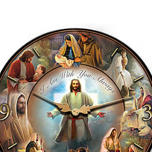 Load image into Gallery viewer, The Bradford Exchange Greg Olsen &quot;Life Of Christ&quot; Wooden Wall Clock 14-inches - RCE Global Solutions
