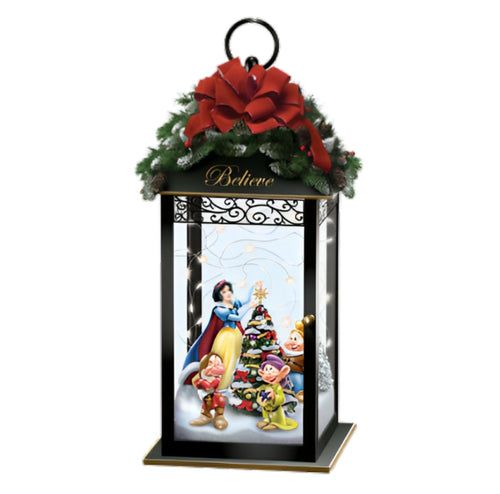 The Bradford Exchange Disney Magic of the Season Table Centerpiece Collection Issue #2 Believe with LED Lights Christmas Decorations 9-Inches