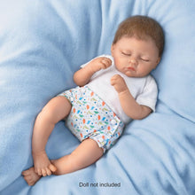 Load image into Gallery viewer, The Ashton-Drake Galleries Boy Reversible Diaper Covers and T-Shirt Baby Doll Accessory Set Featuring Dinosaur, Monkey &amp; Car Print - RCE Global Solutions
