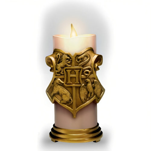 The Bradford Exchange Hogwarts HARRY POTTER™ HOGWARTS House Candle Collection Issue # 3 High-Relief Sculpted LED Flameless Candles with House Mascots and Colors Remote-Controlled Illumination Magic (Included with Issue One) 7" H x 3.5" D