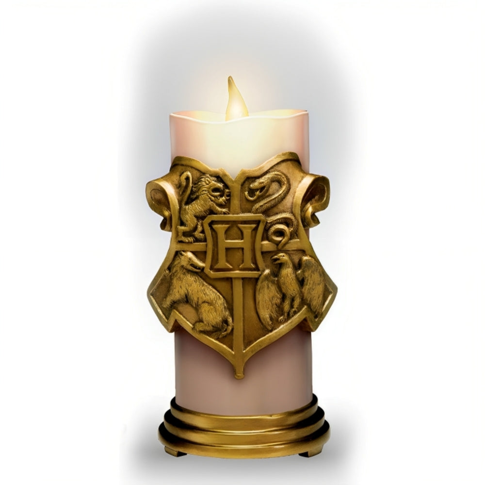 The Bradford Exchange Hogwarts HARRY POTTER™ HOGWARTS House Candle Collection Issue # 3 High-Relief Sculpted LED Flameless Candles with House Mascots and Colors Remote-Controlled Illumination Magic (Included with Issue One) 7