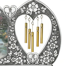 Load image into Gallery viewer, The Hamilton Collection Tears of Sorrow Wind Chime Handcrafted Metallic Finish Wind Chime with Bas-Relief Floral Motif Memorial Gift with &#39;Tears of Sorrow&#39; Poem Soothing Melodic Tribute for Grief and Remembrance by Thomas Kinkade 10.75&quot; W x 7.75&quot; H-inches - RCE Global Solutions
