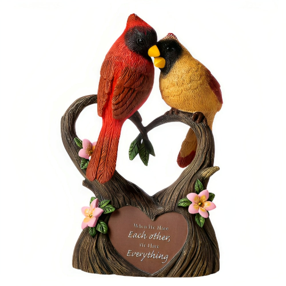 The Hamilton Collection When We Have Each Other We Have Everything Cardinals Figurine Issue #2 Romantic Collectible with Swarovski Crystals Glitter Accents and Heartfelt Sentiment 4.5-inches - RCE Global Solutions