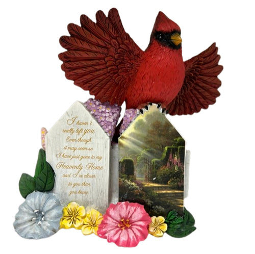 The Hamilton Collection A Love That Is A Always Near Cardinal Figurine Handcrafted Sculpted Keepsake with Sentiment and Glitter Accents A Heartwarming Tribute to Cherish Memories from Our Love Is Eternal Collection Issue #10 by Thomas Kinkade 5-inches - RCE Global Solutions