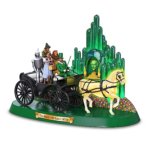 The Wizard of OZ Hand-Painted Musical Sculpture Featuring The Horse of A Different Color That Illuminates in Colors of Yellow, Red & Purple - RCE Global Solutions