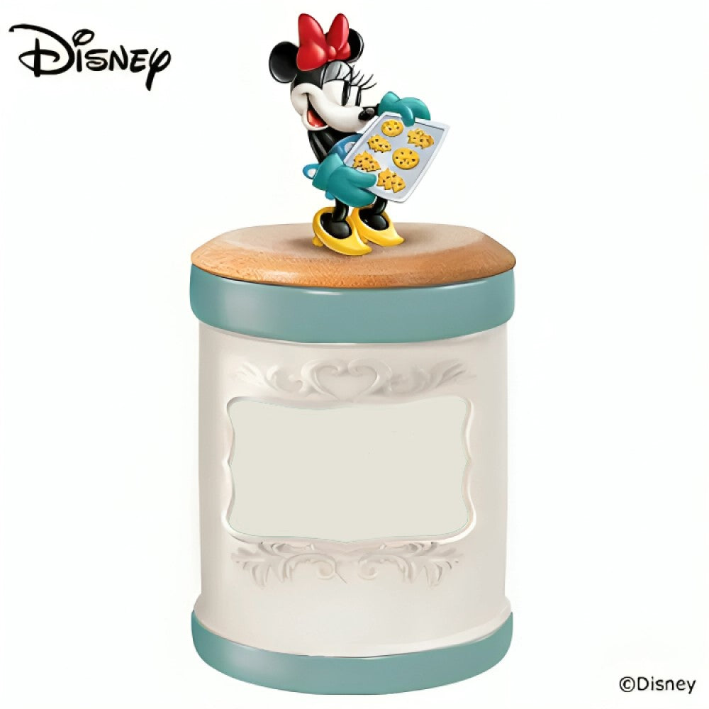 The Bradford Exchange Disney Minnie Mouse Mickey and Friends Kitchen Canister Collection Issue #3 Stoneware Canister with Hand-Painted Sculpture of Minnie Mouse Striking a Classic Cooking Pose 8