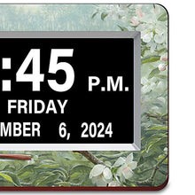 Load image into Gallery viewer, The Bradford Exchange Cardinal Cheer Joseph Hautman Art Easy-Read Full Disclosure Digital LED Clock 7-inches - RCE Global Solutions
