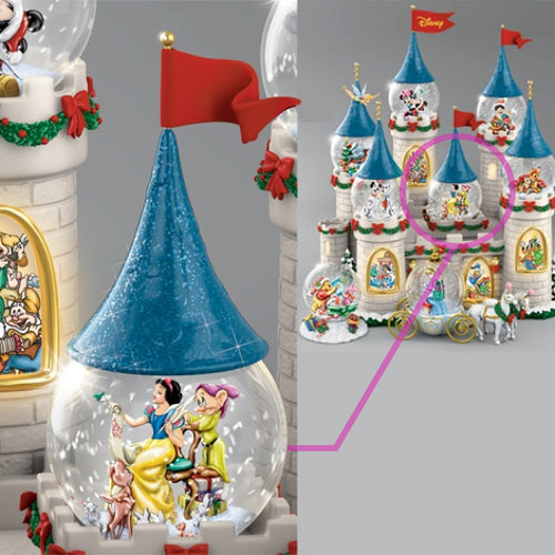 Bradford Exchange Disney Water Globe & Castle - Hi Ho... Check Off The List #9 - RCE Global Solutions